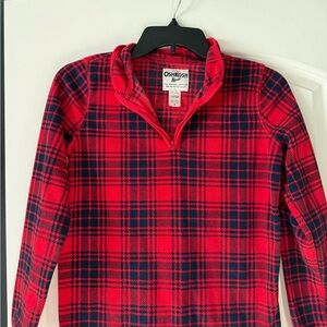 OshKosh B'gosh Red and Blue Plaid Pullover
